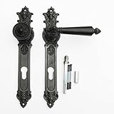 Neuware Haustür Türbeschlag Gründerzeit Engel & Teufel Gusseisen #5a-3-GE