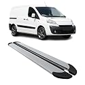 OMAC Seitenschweller Trittbretter Schweller kompatibel mit Peugeot Expert 2007-2016 L1 Alu Grau