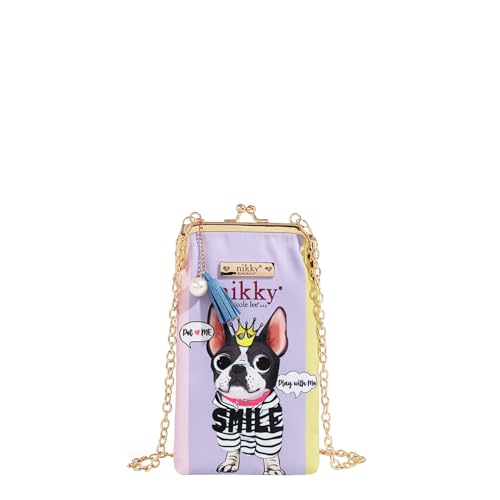Nicole Lee Nikky Kisslock Phone Wallet Purse, Nylon (BEST BUDDIES)