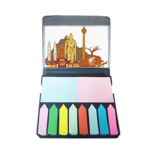 Notes autocollantes aquarelle de Kuala Lumpur marque-pages en boîte