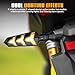 wuyaoyao 4PCS Motorcycle Turn Signals, 12V Motorcycle Blinkers, Flowing Motorbike Front Rear Indicators, Y Shape LED Turn Signal Light DRL Universal for Motorbike Scooter Off Road (Amber)