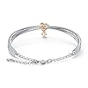 SWAROVSKI-Womens-Lifelong-Heart-Crystal-Jewelry-Collection-Rose-Gold-Tone-Rhodium-Finish Swarovski Lifelong Heart Bangle Bracelet, Women's White Crystal Heart Design Bracelet with Mixed Rose-Gold Tone and Rhodium Plating