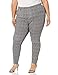 Amazon Essentials Women's Pull-On Stretchy Knit Jegging (Available in Plus Size), Black Grey Glen Plaid, X-Large