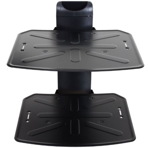 VideoSecu 2 Shelf DVD DVR VCR Wall Mount Bracket Component Shelf for DVD Player DDS Receiver Video Audio Cable Box MDVD04B WP6 by VideoSecu - Used condition - US$13.52