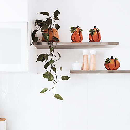 Rustic Wooden Free Standing Pumpkin Decor Autumn Harvest Tabletop Shelf Kitchen Decorations Thanksgiving Halloween Pumpkins Sign Fall Decor-Set of 3 - Image 3