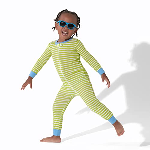 Onesies Brand Baby Boys 3-Pack Snug Fit One-Piece Cotton Pajamas, Stripes & Doggies, 18 Months - Thumbnail 2