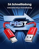 CLEEFUN USB C Kabel 5M, Extra Lang USB A auf USB C Ladekabel, 3A Schnell – Ansicht 3