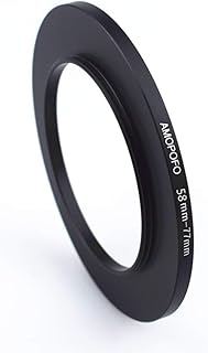 58mm-77mm Camera Filter Ring, 58mm to 77mm Step Up Ring For Filters, Made Of CNC Machined space aluminum With Matte Black Electroplated Finish.for 77mm UV,ND,CPL Camera Filter accessories