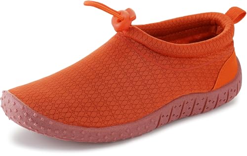 Image of WHITIN Little /Big Kids Amphibious Water Shoes | Boys /Girls Aqua Socks Z1K01 | Slip-On Design for Independent On /Off, Drawstring Keeps Sand & Pebbles Out, Foldable & Lighweight, Camping & Beach Essentials