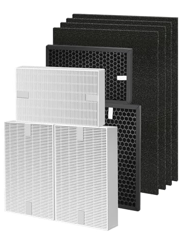 Image of HPA5300B Replacement Filter Compatible with Honeywell Air Purifiers HPA5300B HPA5350 HPA3300, 3 Premium Filters, 3 S Carbon and 4 A Pre-Filter, Part# HRF-R3, HRFSC1, HRF-A300 & HRF-ARVP300