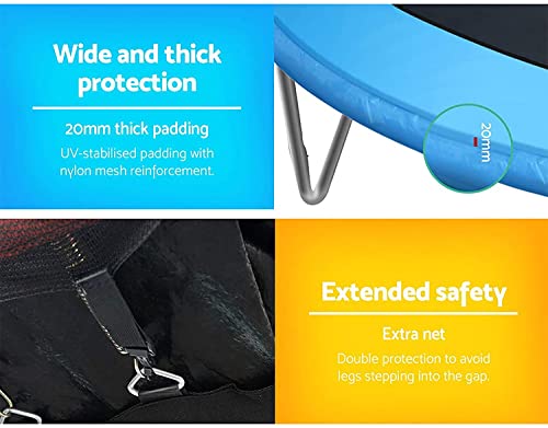 Image of STEP OVER 6FT,8FT,10FT,12FT, 14FT, 16FT Trampoline (14 FEET) for Kids /Adults || Indoor /Outdoor (Supports Upto 275kgs)||Enclosure net and Poles Safety Pad Jumping Mat ||Heavy Duty||2026 Edition