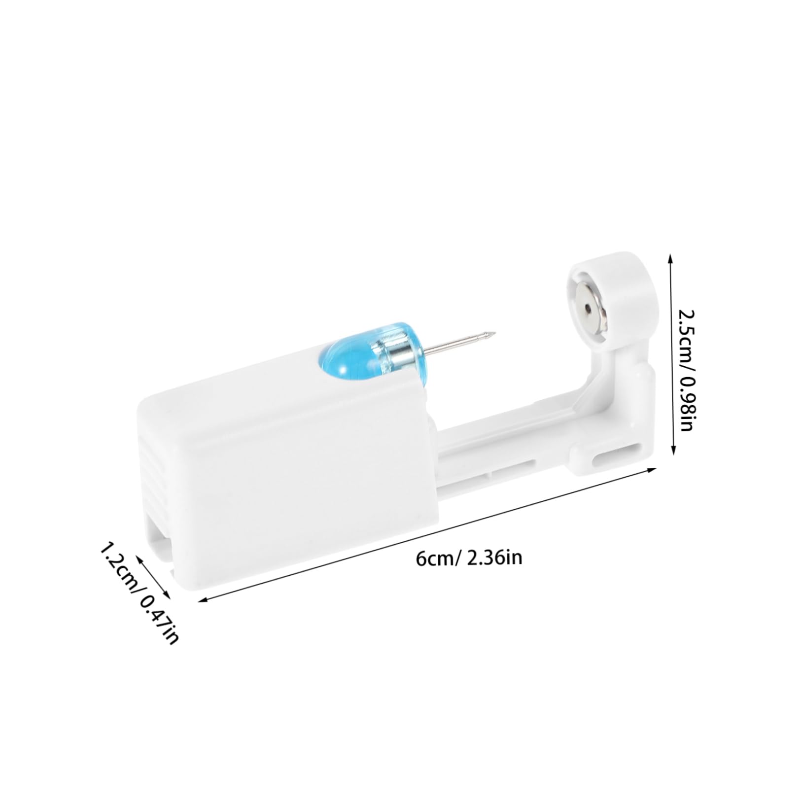 FOMIYES Automatic Ear Piercing System 8pcs Stainless Steel Earring Connectors for Painless Piercing