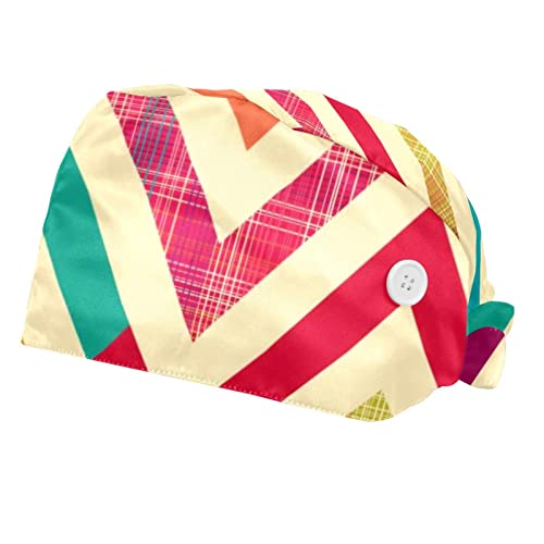 Chapeaux bouffants JDEZ à rayures avec élastique réglable pour homme et femme