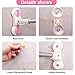BAOYOUNI Curved Shower Curtain Rod Suction Cups L-Shaped Corner Bath Curtain Rail Bar Metal Expandable Pole 40.15'' x (46.46''-70.87'') Ivory