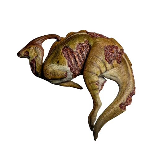 Nanmu Parasaurolophus Nutcracker Soldier Figure Realistic Hadrosauridae Dinosaur PVC Collector Toys Educational Animal Model Decoration Gift for Adult (Corpse(171834))