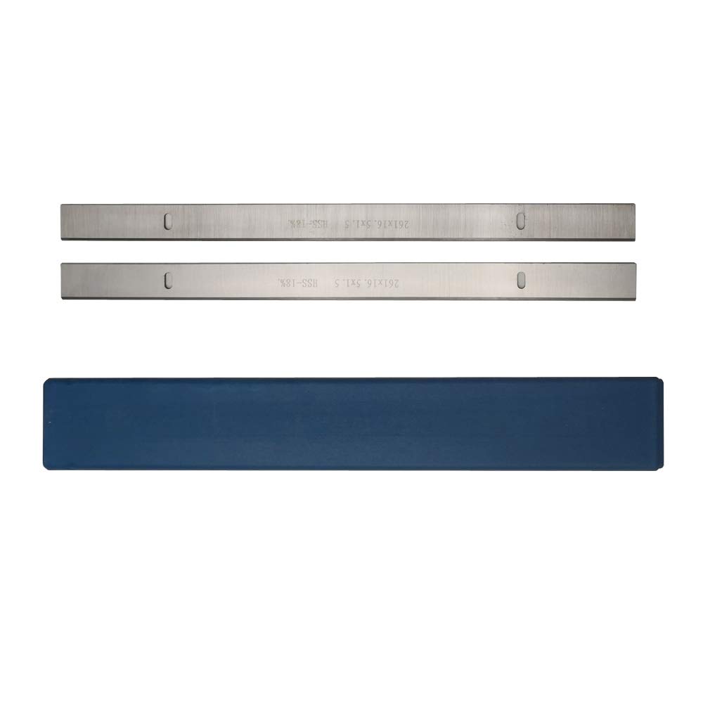 NO LOGO LT-TOOL, 2pcs 261mm HSS Thicknesser & Planer Blade 261x16.5x1.5mm Woodworking Knives for Scheppach HMS1070 Thicknesser (Size : 2pcs 261mm)