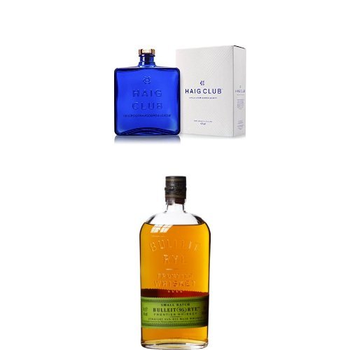 Bundle: Haig Club Scotch Whisky 70cl and Bulleit '95' Rye Frontier Whiskey 70cl