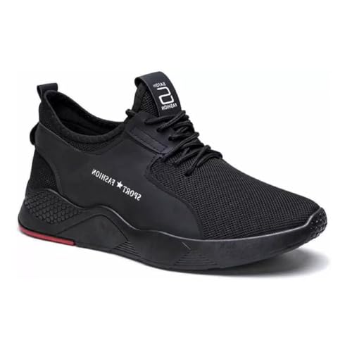 Image of Generic Men's Sports Walking Gym Shoes, Black, Size 9 UK