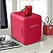 CURTIS EFMIS129-RED Frigidaire Retro Mini Compact Beverage Refrigerator, for Keeping Office Lunch Cool (RED) 1 gallon.