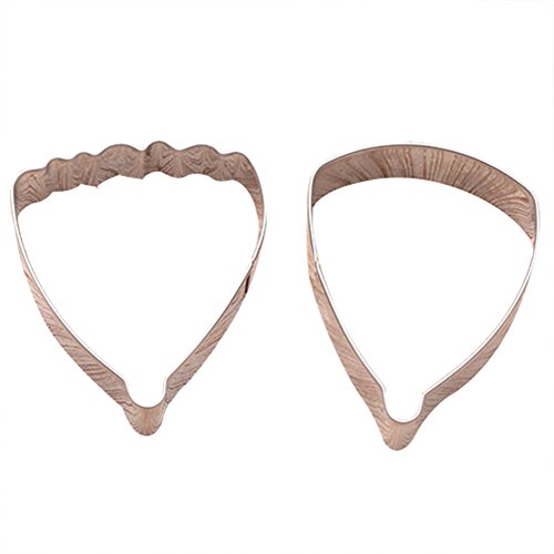 guoYL26sx Baking Accessories 2Pcs/Set Hibiscus Petal Cutter Sugarcraft Fondant Cake Baking Mold Kitchen Tool