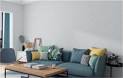 Papier peint intissé blanc cassé anti-imperfections pour masquer les défauts du mur