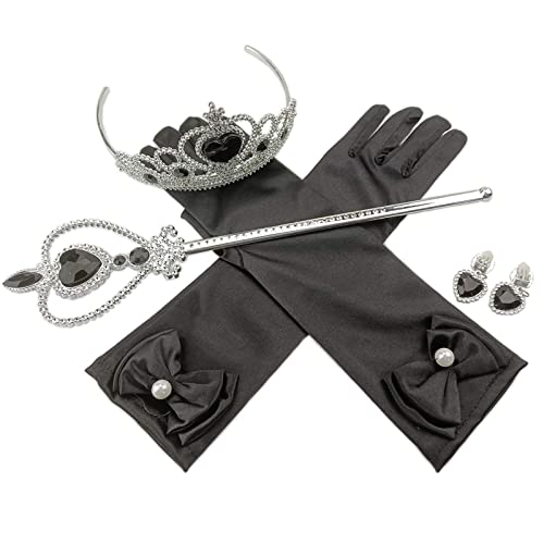 Orgrimmar Princess Dress Up Accessories Gloves Tiara Crown Wand Necklaces Presents for Kids Girls