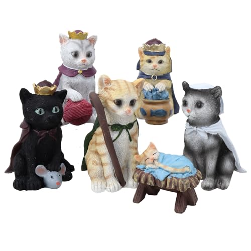 Cat Nativity Set