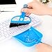 YiZYiF Portable Mini Hand Broom and Dustpan Set for Desktop Small Space Cleaning Blue Black One Size
