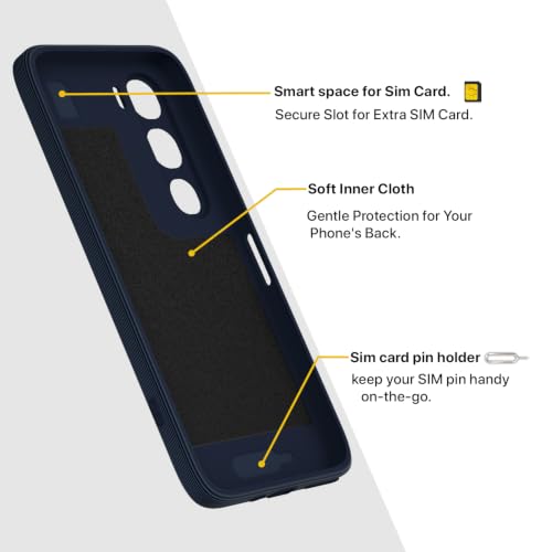 Image of Pikkme Back Cover for Vivo Y31 5G Soft Matte Silicone Mag-Safe Design (Mag-Safe Not Support) Camera Protection | Slim Fit Bumper Cover (Blue)