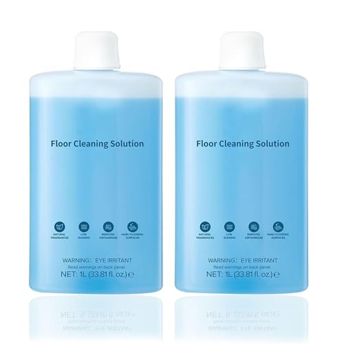 Solution nettoyante for sols 1000 ml compatible avec Roborock S8 Pro Ultra/Qrevo CurV/Dyad Pro/Dyad Alr/Q7 Max/Q70 Max/F25 Combo/Flexi Lite/Flexi/Flexi...