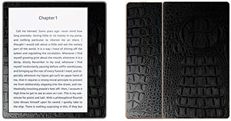 Decalrus - Protective Decal for Amazon Kindle Oasis (7" Screen) E-Reader Crocodile Skin Pattern Texture Skin Skins Decal for case Cover wrap CROamazonOasis_7Black