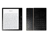 Decalrus - Protective Decal for Amazon Kindle Oasis (7" Screen) E-Reader Crocodile Skin Pattern Text