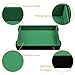 SIQUK Magnetic Folding Dice Tray Rectangle Dice Rolling Tray PU Leather Dice Trays Foldable Dice Holder Dice Rolling Mat Storage Box for D&D RPG Dice Games, Green