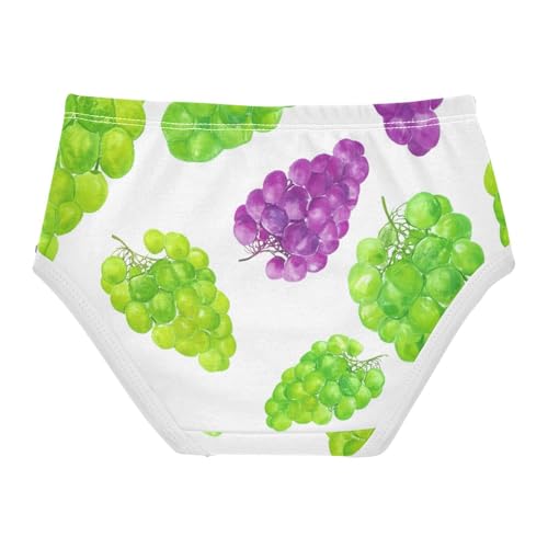 Green Purple Grape White Panties Little Girl Toddler Girls Underwear Cotton Animal Briefs Underpants 2t2