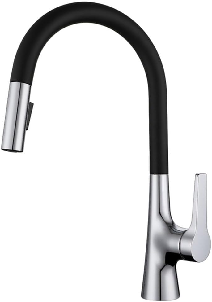 Robinet extractible deux fonctions pour nettoyer les grands éviers sans effort
