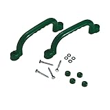 Haltegriffe mit Fingergriffen für Klettergerüst, Baumhäuser, Spielhäuser und Outdoor-Spielplatzgeräte – erhältlich in 5 Farben für sicheres und lustiges Spielen (grün)