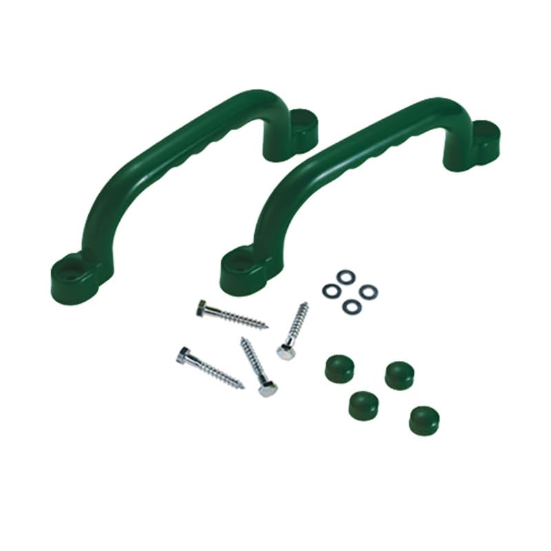 Haltegriffe mit Fingergriffen für Klettergerüst, Baumhäuser, Spielhäuser und Outdoor-Spielplatzgeräte – erhältlich in 5 Farben für sicheres und lustiges Spielen (grün)