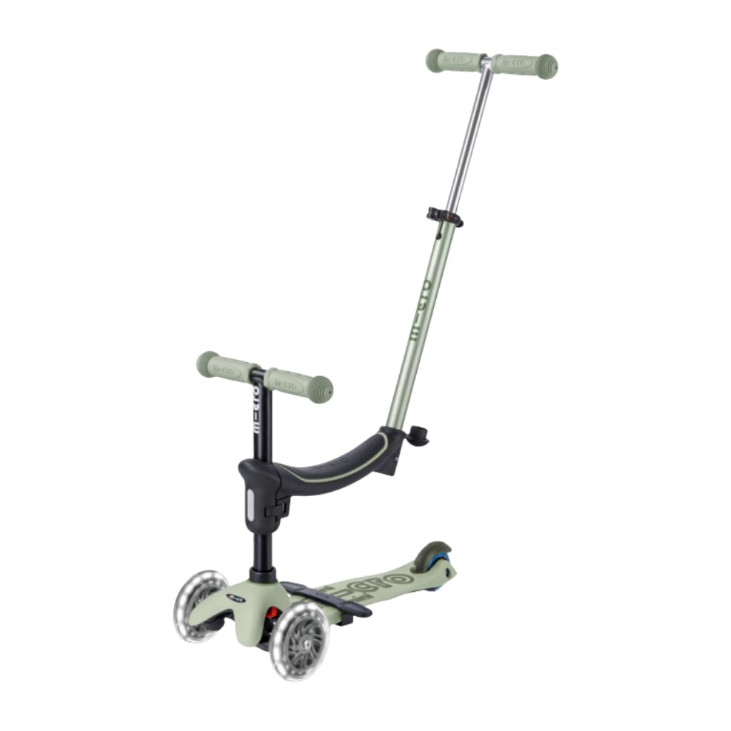 micro™ mini micro Deluxe Rock & go LED | Das ORIGINAL | Innovatives 6-in-1 System | Vom Wippen zum Scooter, Alles INKLUSIVE | Roller für Kinder von 1 bis 6 Jahren