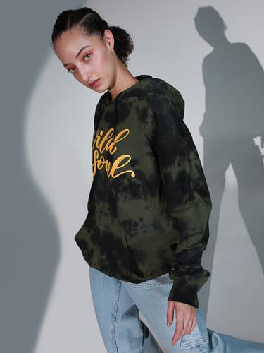 Image of Hubberholme Women Multi Cotton Long Sleeves Regular Hood Sweatshirts HHWSSW23901