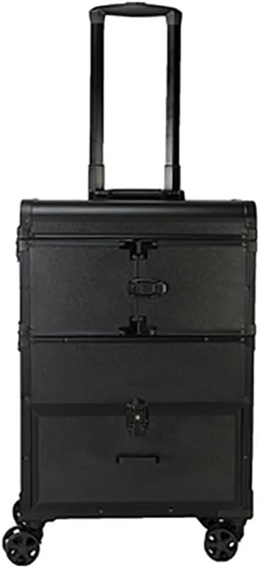 Beauty Nail Roller Case Makeup Travel Folding Suitcase Aluminum With Cosmetic Storage Tool Box