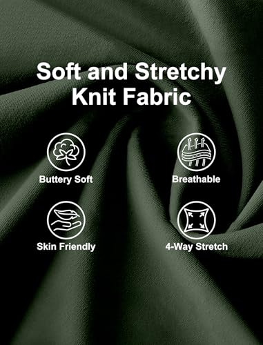 Image of Wide Leg Work Pants for Woman Stretchy Office Slack Dress Pants Business Trousers with Pockets