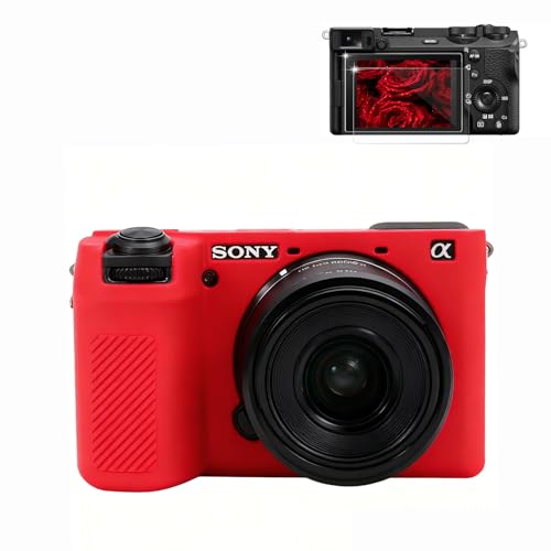 Funda suave de silicona para cámara Sony A6700, color rojo miniatura 1