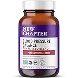 New Chapter Blood Pressure Supplement Take Care with Organic, Vegan Grapeseed + Black Currant + Non-GMO Ingredients, 30 Count