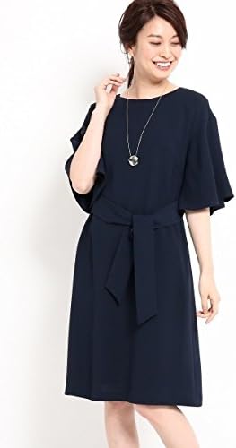 Amazon Co Jp リフレクト Reflect 洗える フレアスリーブワンピース ネイビー 093 17 4l 服 ファッション小物
