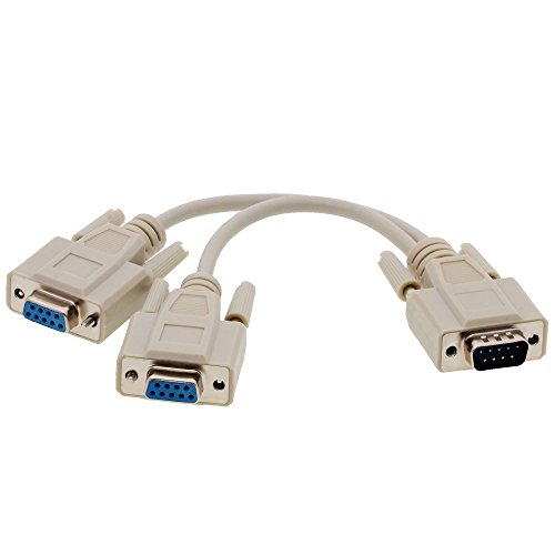DELOCK 65403 ADAPTADOR D-SUB9-2X D-SUB9 M/H/H 0.17M cable noir