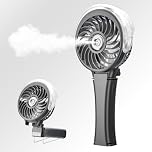 HandFan Ventilateur brumisateur portable amélioré 2025, deux boutons faciles à utiliser, ventilateur brumisateur rechargeable à main, ventilateurs de pulvérisation d'eau, mini ventilateurs de