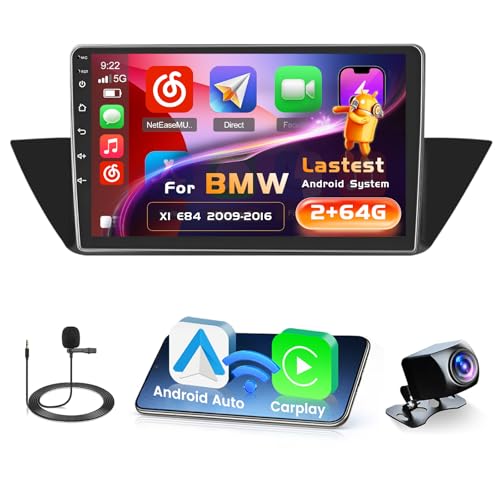Poste Android pour remplacer l'autoradio d'origine BMW X1 E84 fatigué avec écran 10''