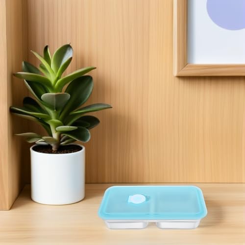 Contenedores de acero inoxidable de diseño duradero y doble compartimento 6