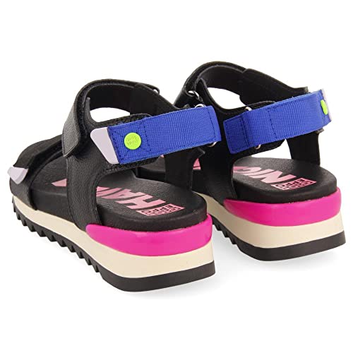 Sandales blanches pour filles thiotte avec accents de couleur et brides réglables - 3