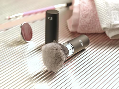 Pinceau poudre rétractable visage maquillage végan poils synthétiques #18
